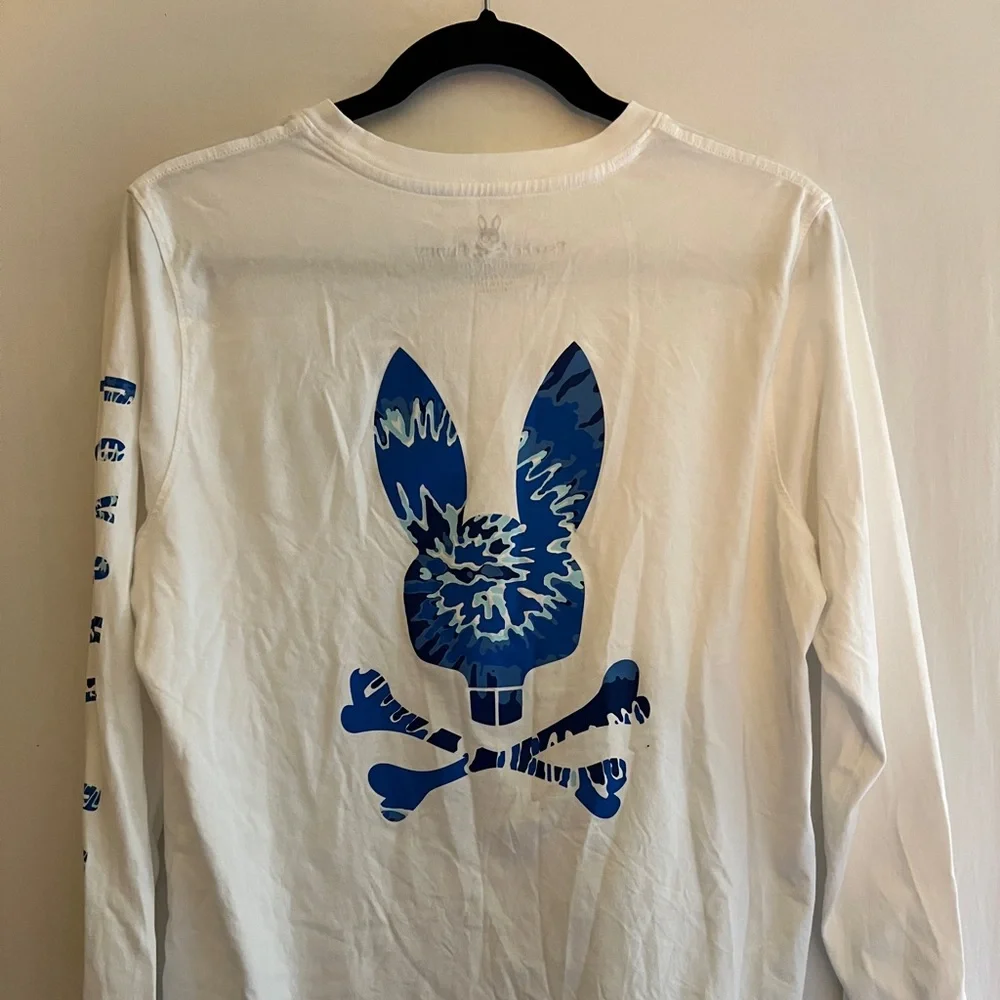 Psycho bunny white NEVER WORN long sleeve - Picture 2 of 2